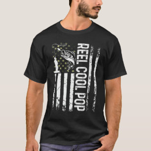 Camiseta Hombre Genial Fresco Pop Para Papá Pescador Cumple