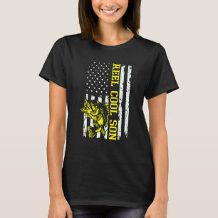 Camiseta Hombre Genial Hijo Pescando Papá Pescador Anzuelo 