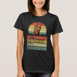 Camiseta Hombre Genial Mejor Papá Doberman de Todos los Día