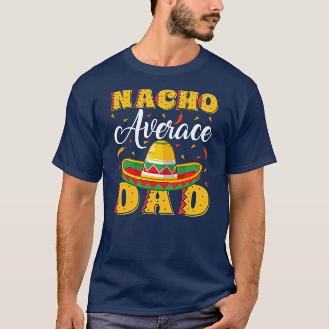 Camiseta Hombre Gorra mexicano de Sombrero Nacho Promedio d (Anverso)