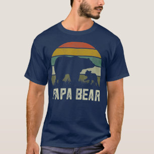 Camiseta Hombre gracioso papá oso bebé 1 niño padre día gra