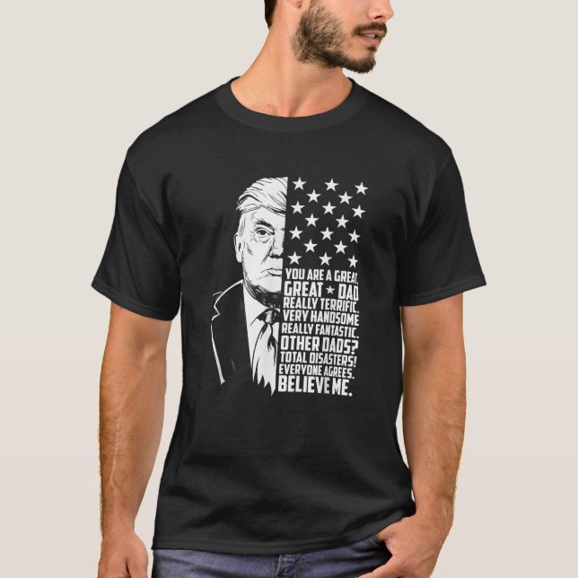 Camiseta Hombre gracioso Trump eres un gran día de padre (Anverso)