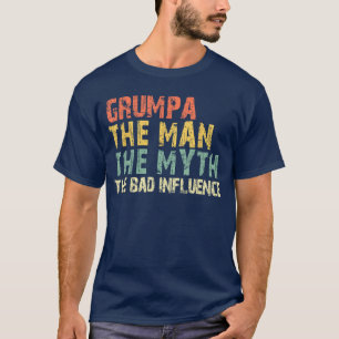 Camiseta Hombre gruñón mito mala influencia divertido vinta