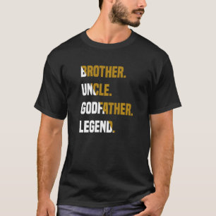 Camiseta Hombre Hermano Tío Padrino Leyenda