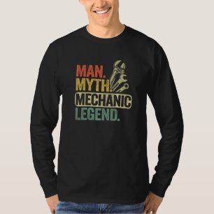 Camiseta Hombre Hombre Mito Mecánico Leyenda Hombre Coche G