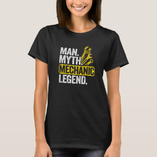 Camiseta Hombre Hombre Mito Mecánico Leyenda Hombre Coche G