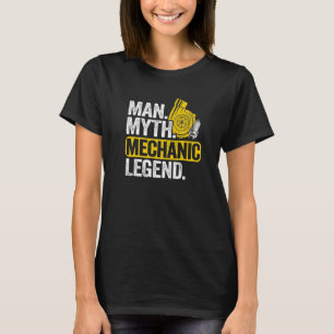 Camiseta Hombre Hombre Mito Mecánico Leyenda Hombre del Coc