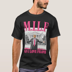 Camiseta Hombre I Love Felons Donald Trump Pink Funny 2024 