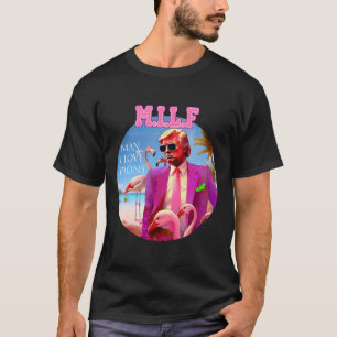 Camiseta Hombre I Love Felons Funny Trump Flamingo Pink 202