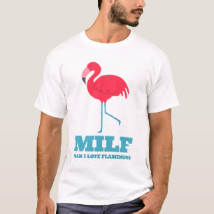 Camiseta Hombre I Love Flamingos