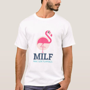 Camiseta Hombre I Love Flamingos