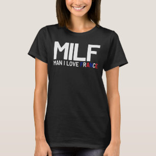 Camiseta Hombre I Love France Humor adulto Chiste Francia
