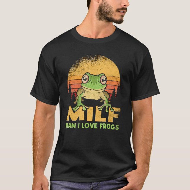 Camiseta Hombre I Love Frogs Funny Frog Cita a amantes anfi (Anverso)
