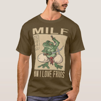 Camiseta Hombre I Love Frogs MILF Man Funny Samurai Frog
