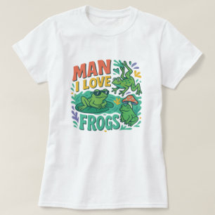 Camiseta Hombre I Love Frogs Shirt - Gracioso Frog Lover Te