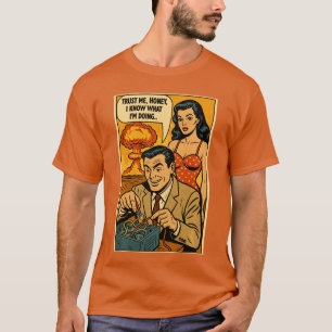 Camiseta Hombre Inútil Desactivando Bomba Atómica Chiste Có