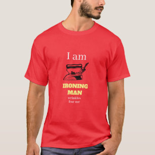 Camiseta HOMBRE IRRONIZADO SOY Superhéroe de Novedad graci