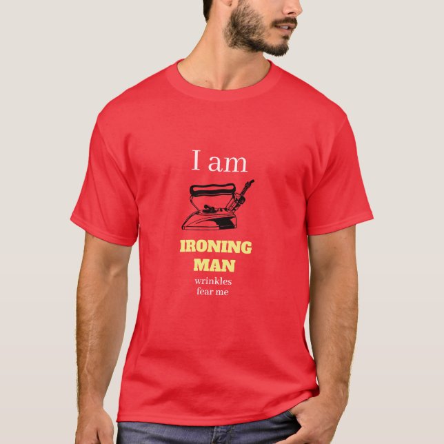 Camiseta HOMBRE IRRONIZADO SOY Superhéroe de Novedad gracio (Anverso)