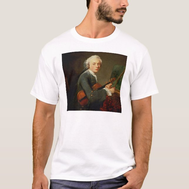 Camiseta Hombre joven con un violín (Anverso)