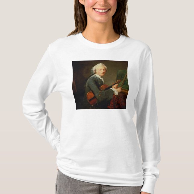 Camiseta Hombre joven con un violín (Anverso)