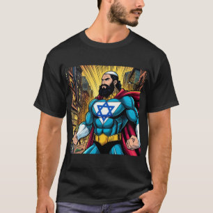 Camiseta Hombre judío fuerte - Superhéroe combatiente israe