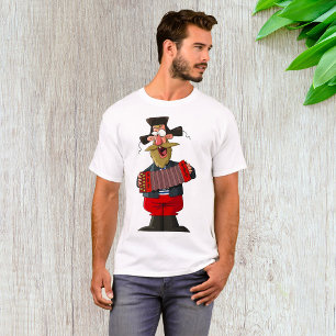 Camiseta Hombre Jugando El Acordeón