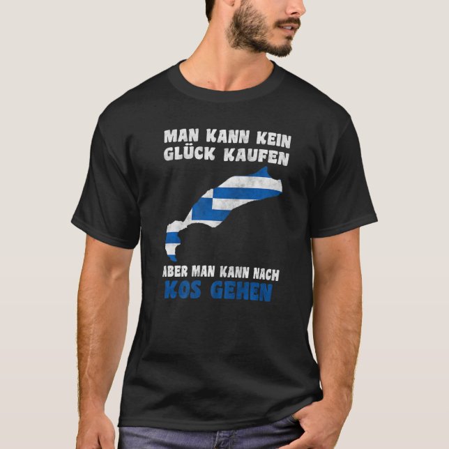 Camiseta Hombre kana kein Glück kaufen aber man kann nach K (Anverso)
