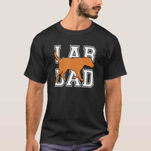 Camiseta Hombre Lab Dad Labrador Retriever Zorro Rojo