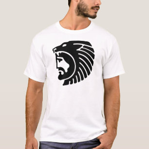 Camiseta Hombre león, diseño de relieve griego