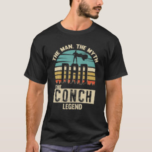 Camiseta Hombre Leyenda de Mitos Papá Ench Novedad de Flor 