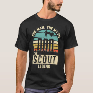 Camiseta Hombre Leyenda de papá Scout Papi Asombroso