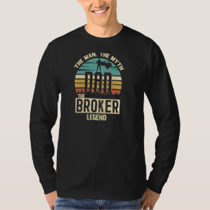 Camiseta Hombre Leyenda Papá Broker Papi Asombroso Pullover