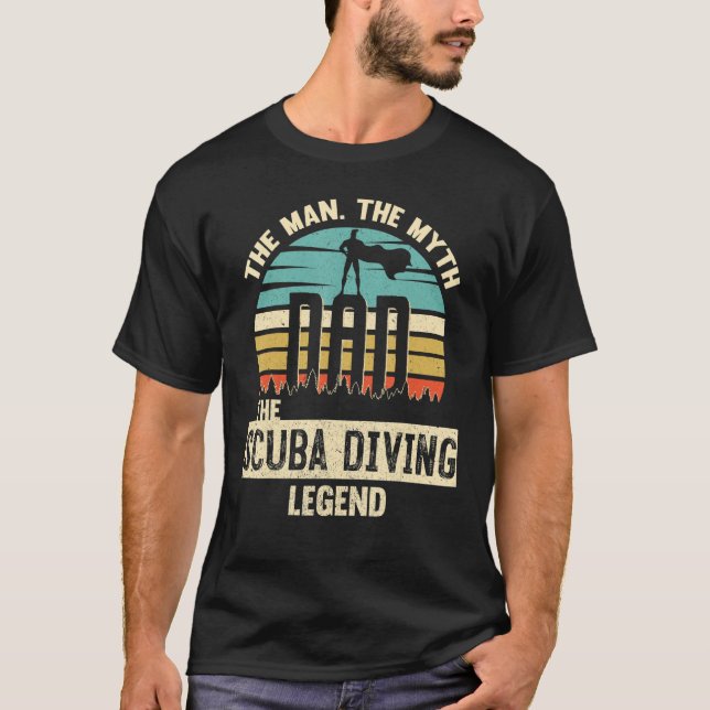 Camiseta Hombre Leyenda Papá Buceo (Anverso)