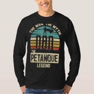 Camiseta Hombre Leyenda Papa Petanque Impresionante Jugador