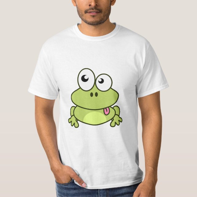Camiseta Hombre lindo divertido del dibujo animado de la (Anverso)