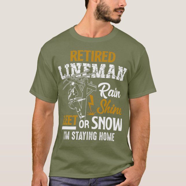Camiseta Hombre Lineano retirado Mujer Divertido regalo de  (Anverso)