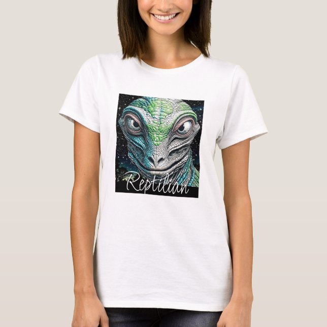 Camiseta Hombre Lizard Rebelde Ser Extraterrestre Extranjer (Anverso)