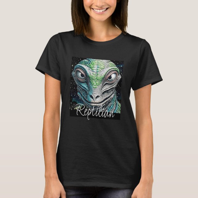 Camiseta Hombre Lizard Rebelde Ser Extraterrestre Extranjer (Anverso)