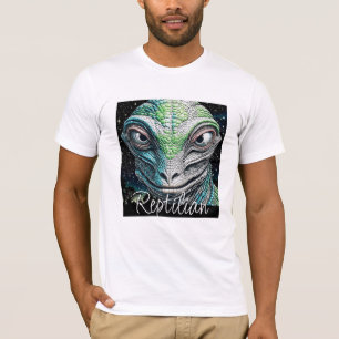 Camiseta Hombre Lizard Rebelde Ser Extraterrestre Extranjer