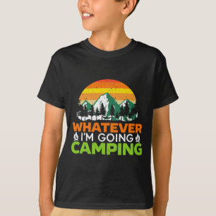 Camiseta Hombre lo que sea ir de camping campista amante de