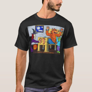 Camiseta Hombre lobo cosquilloso de Halloween
