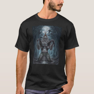 Camiseta hombre lobo desgarrando