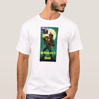 Camiseta Hombre lobo, obama, hombres lobos 4 Obama