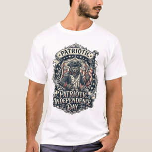 Camiseta Hombre lobo patriota Patriota Horror Monstruo Patr
