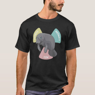 Camiseta Hombre Manatí Sirena Gráfico Flotador Patata Vaca