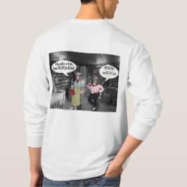 Camiseta hombre manga larga tee. feliz cumpleaños vaca y ja