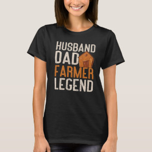 Camiseta Hombre marido papá agricultor leyenda de papá papá