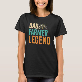 Camiseta Hombre, marido, papá, agricultor, leyenda del día 
