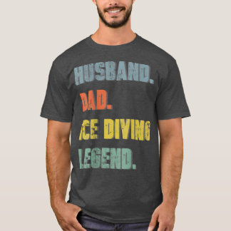 Camiseta Hombre Marido Papá Hielo Leyenda de buceo Padre Vi
