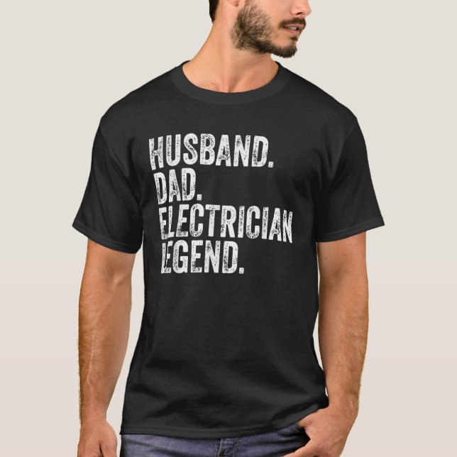 Camiseta Hombre marido papá Leyenda electrónica padre graci (Anverso)